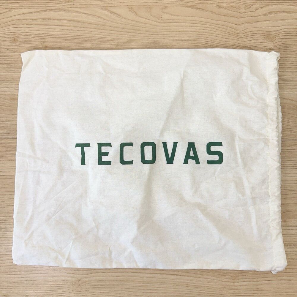 Tecovas Dust Bag Boot Cream Green Logo Shoe Storage Canvas Travel Bag